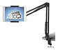 Soporte Tablet Articulado Universal Marinshop Porta Tablet iPad Flexible Escritorio Soporte Celular Escritorio Atril Brazo Metalico Ajustable Negro - Miniatura 1