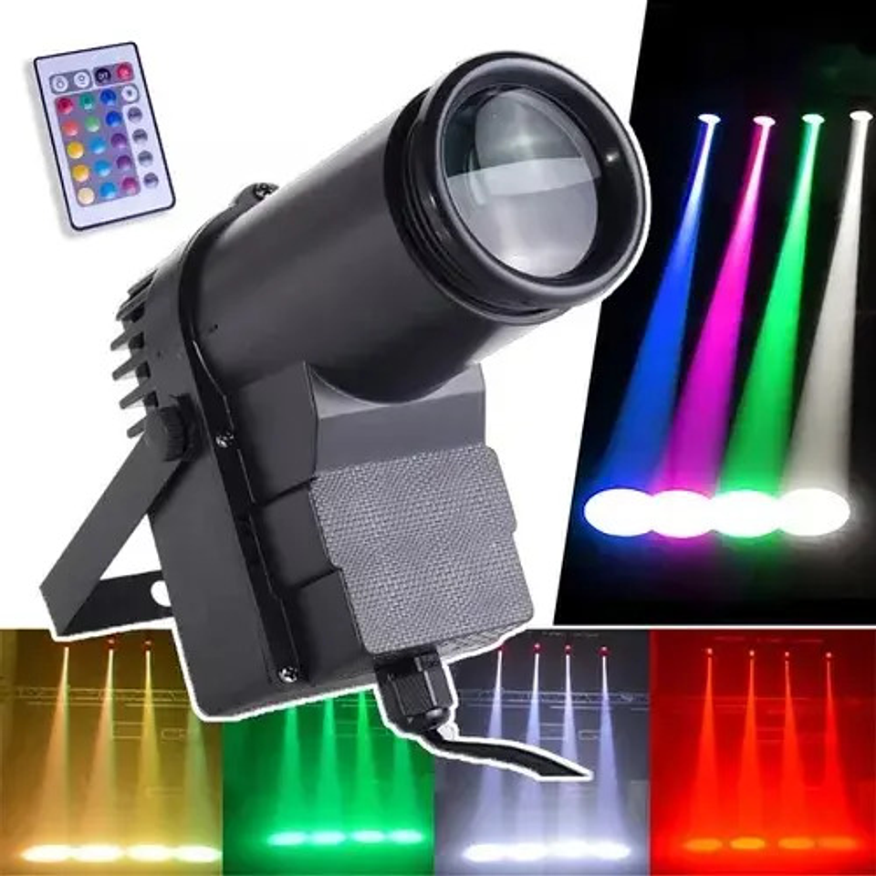 Foco Para Bola Espejo, Disco Rgbw Con Dmxespejo Con Luz 3