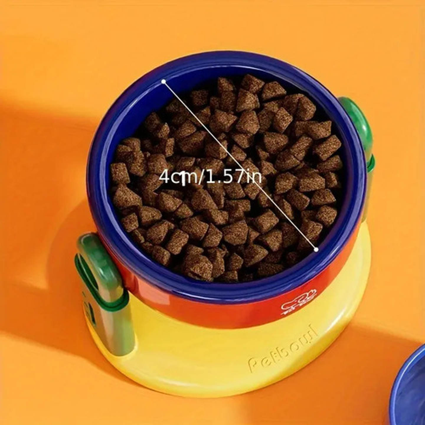 Tazón De Alimentación Antideslizante Ajustable Perros  Gatos 10