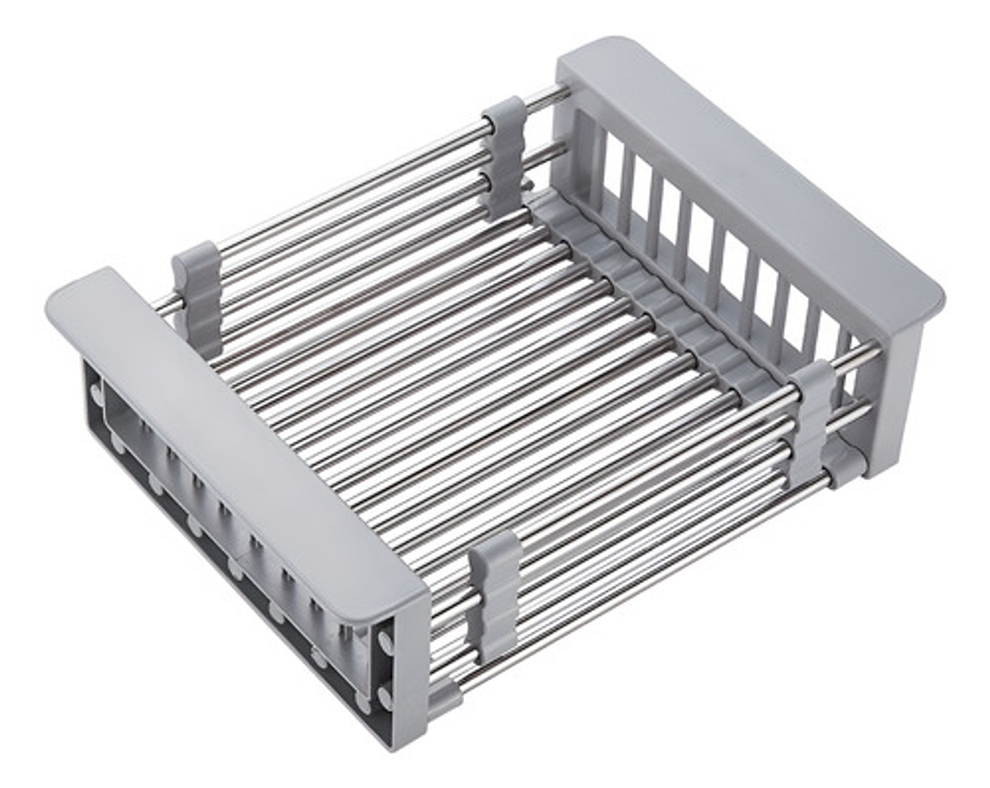 Rejilla Escurridor Para Lavaplatos Telescópica Ajustable Color Gris 3