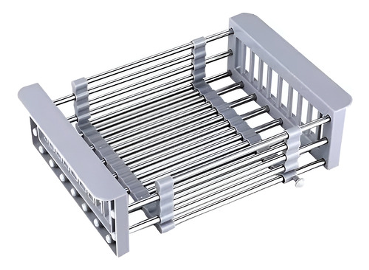 Rejilla Escurridor Para Lavaplatos Telescópica Ajustable Color Gris 7