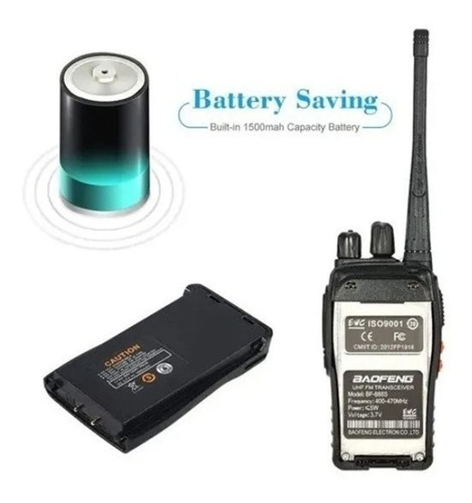 Walkie-talkie Baofeng Bf 888-s Bf-888s - Negro 12