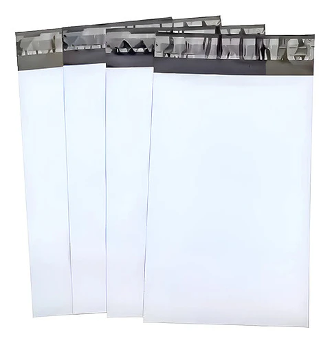 X100 Bolsas Courier Embalaje Blanca Autoadhesivo 50x70cm