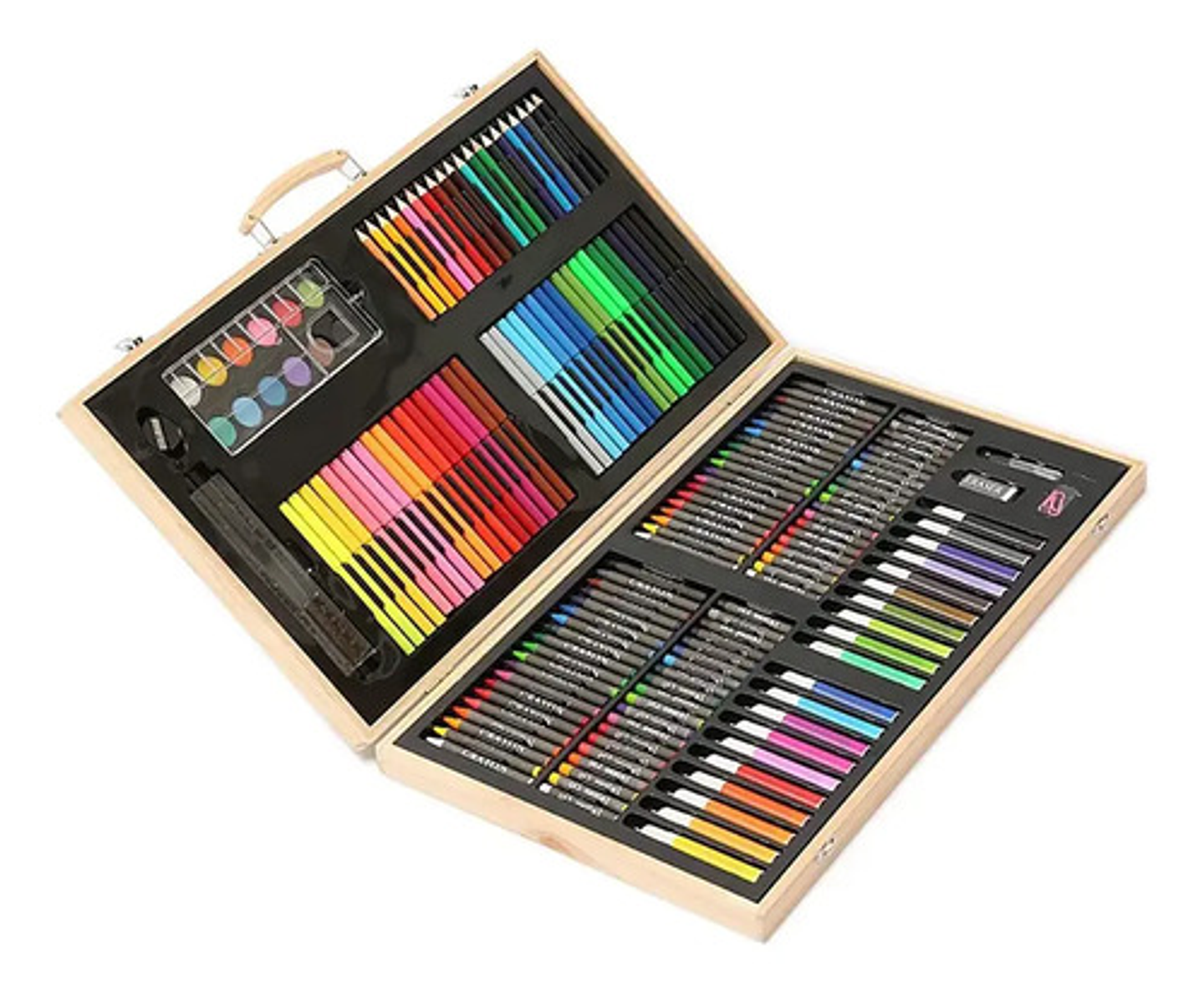 Maletín De Arte Artist Kit 180 Piezas Con Lápices Colores Y Acuarelas Multicolor 3