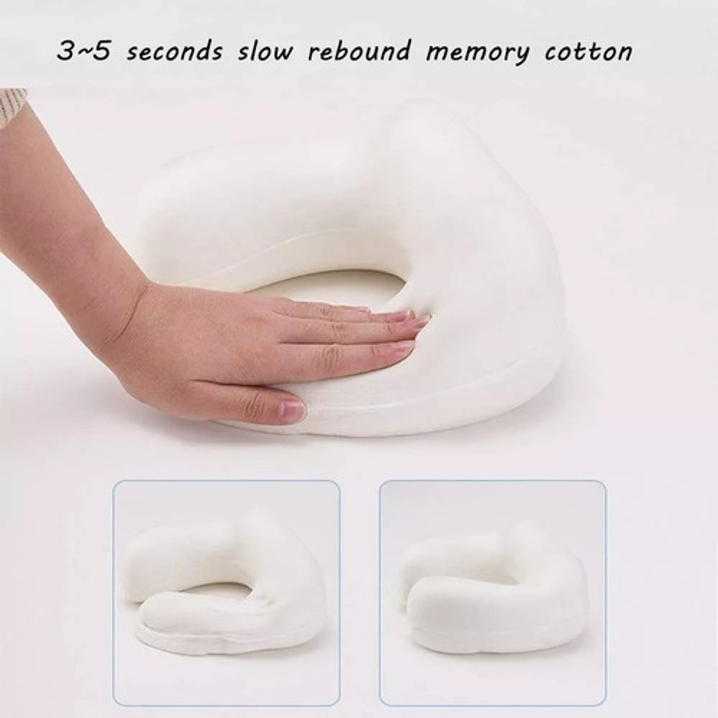 Almohada Cervical De Viaje Con Masaje Vibratorio Y Espuma Me 8