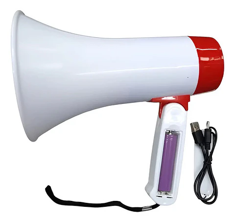 Megáfono Recargable Bluetooth 35w Usb Con Grabadora 619bt