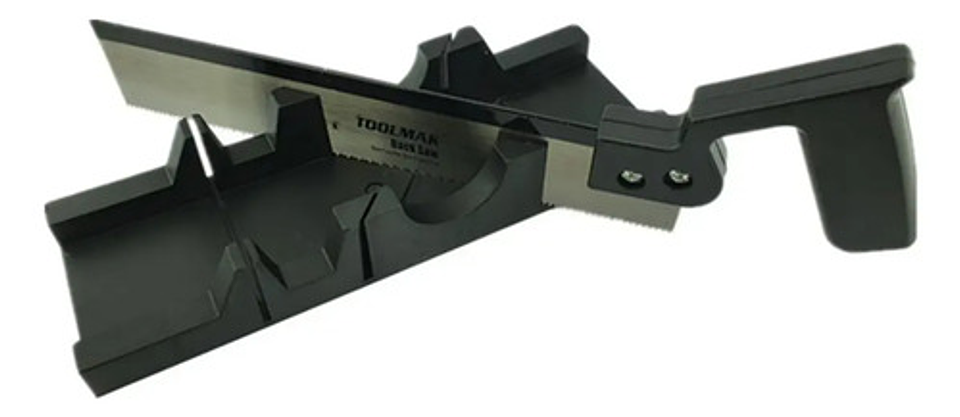 Serrucho De Costilla Toolmak 300mm Con Caja De Ingletes 4