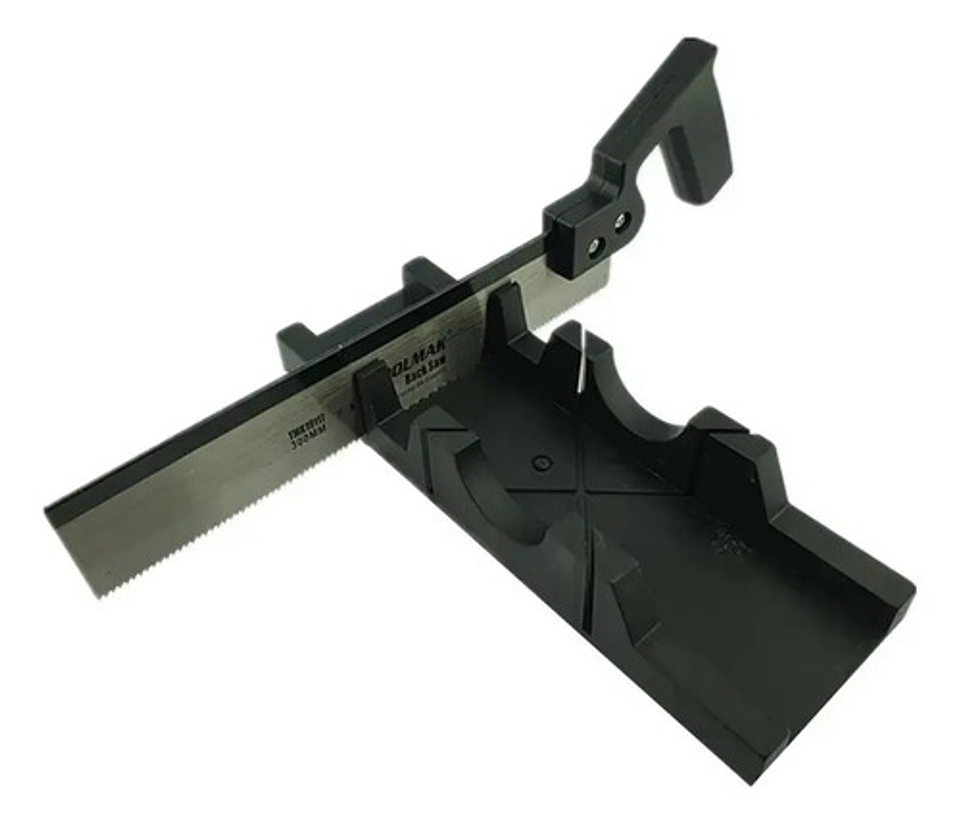 Serrucho De Costilla Toolmak 300mm Con Caja De Ingletes 5