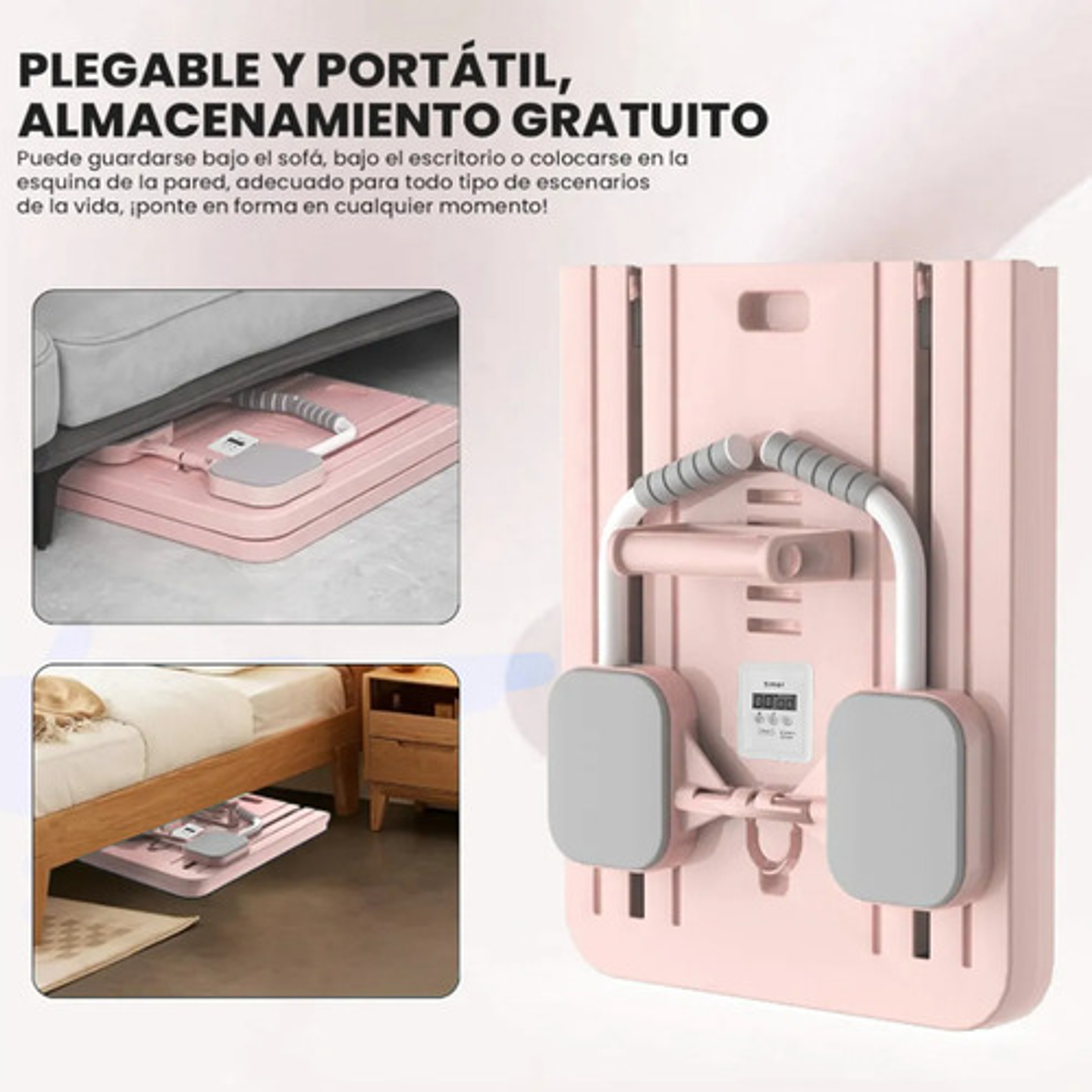 Tabla Abdominal Multifunción Plank Trainer Rodillo Plegables 4