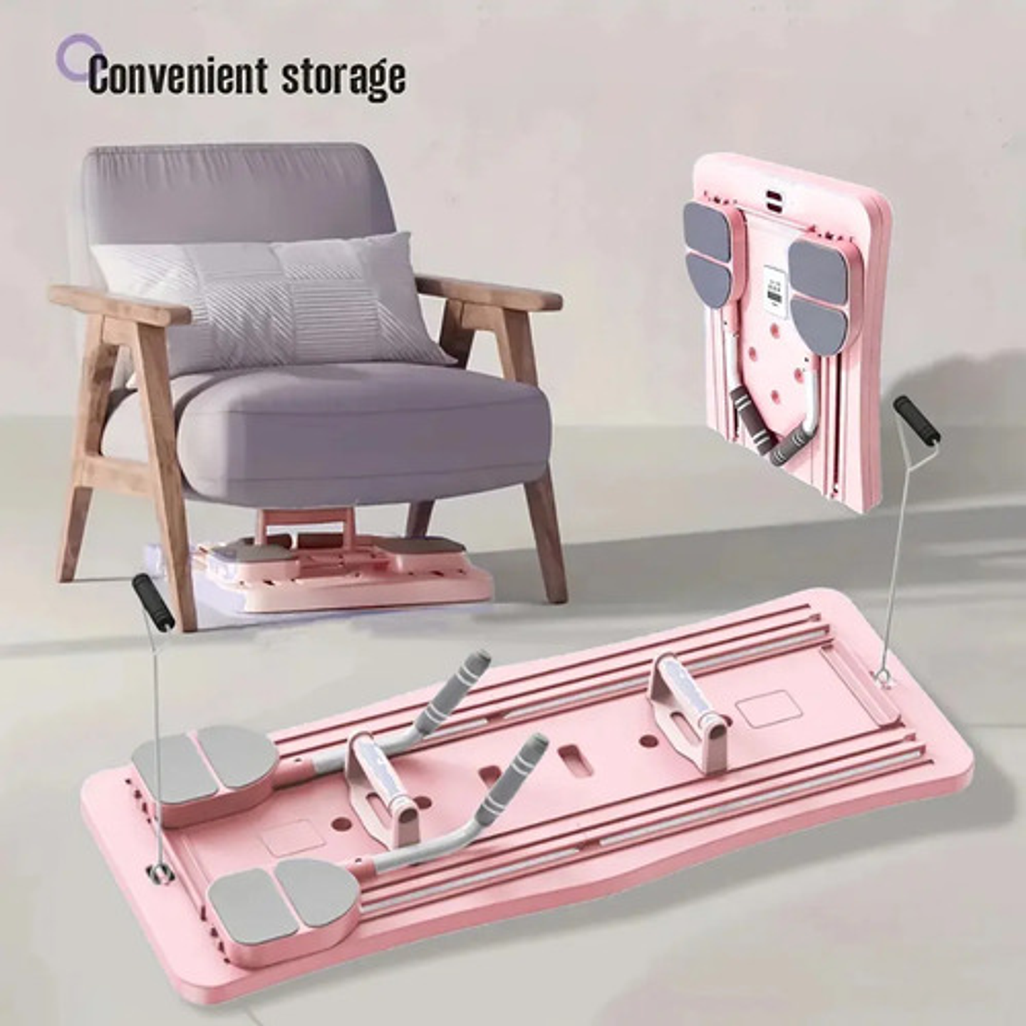 Tabla Abdominal Multifunción Plank Trainer Rodillo Plegables 9