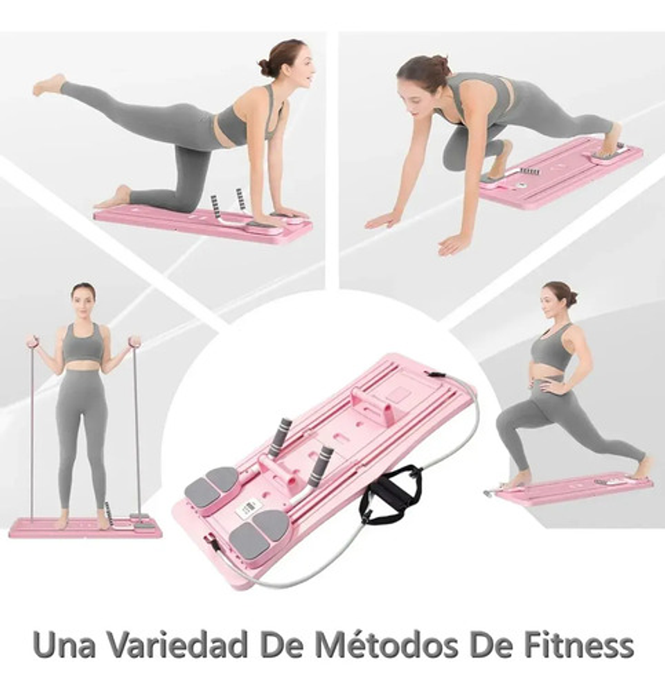 Tabla Abdominal Multifunción Plank Trainer Rodillo Plegables 12