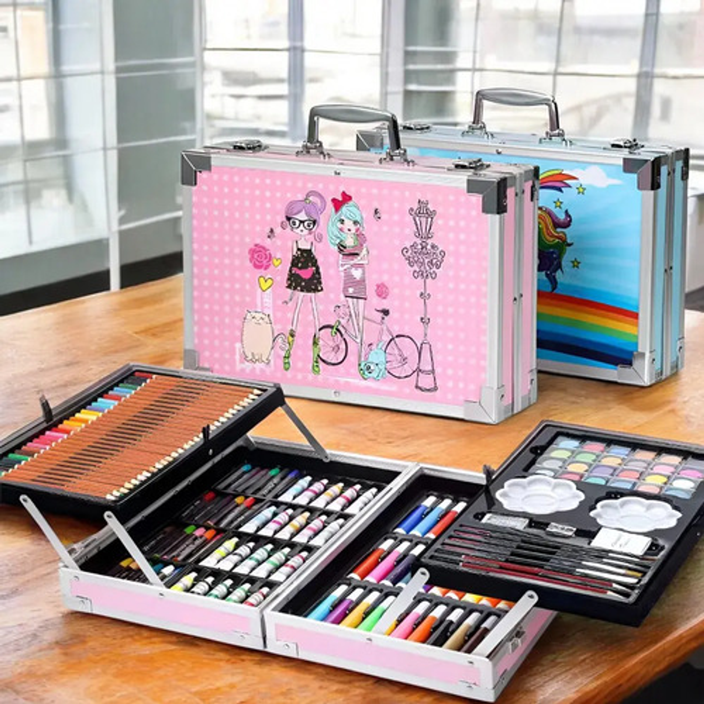 Set De Arte Thek Set Art 145p 145 Piezas Con Maletín Metálico 6