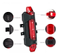 Luz Trasera Bicicleta Linterna Ciclismo Luces Led Recargable Color Rojo - Miniatura 1