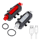 Luz Trasera Bicicleta Linterna Ciclismo Luces Led Recargable Color Rojo - Miniatura 2