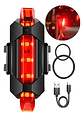 Luz Trasera Bicicleta Linterna Ciclismo Luces Led Recargable Color Rojo - Miniatura 4