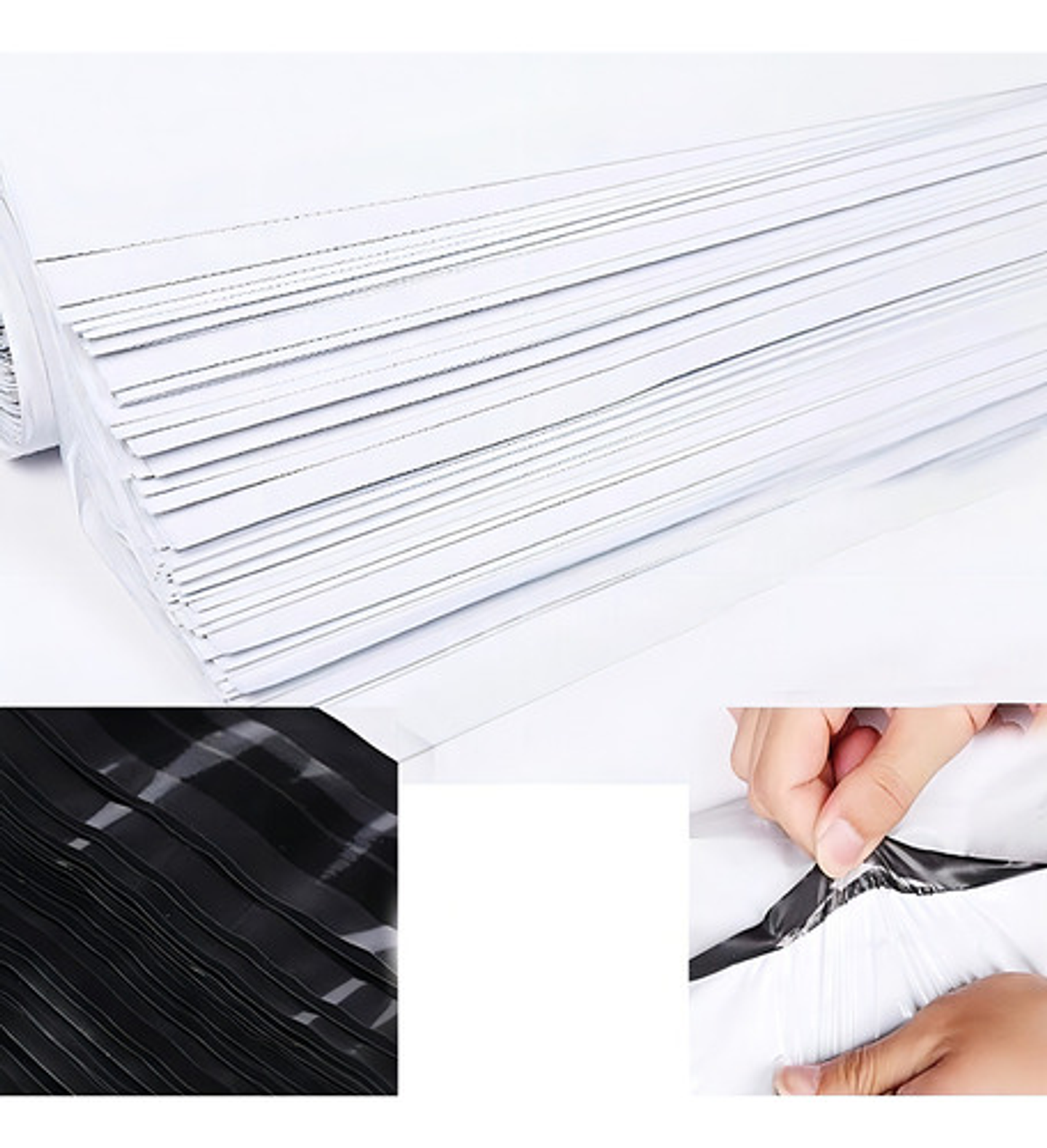 X100 Bolsas Courier Embalaje Blanca Autoadhesivo 45x60cm 7