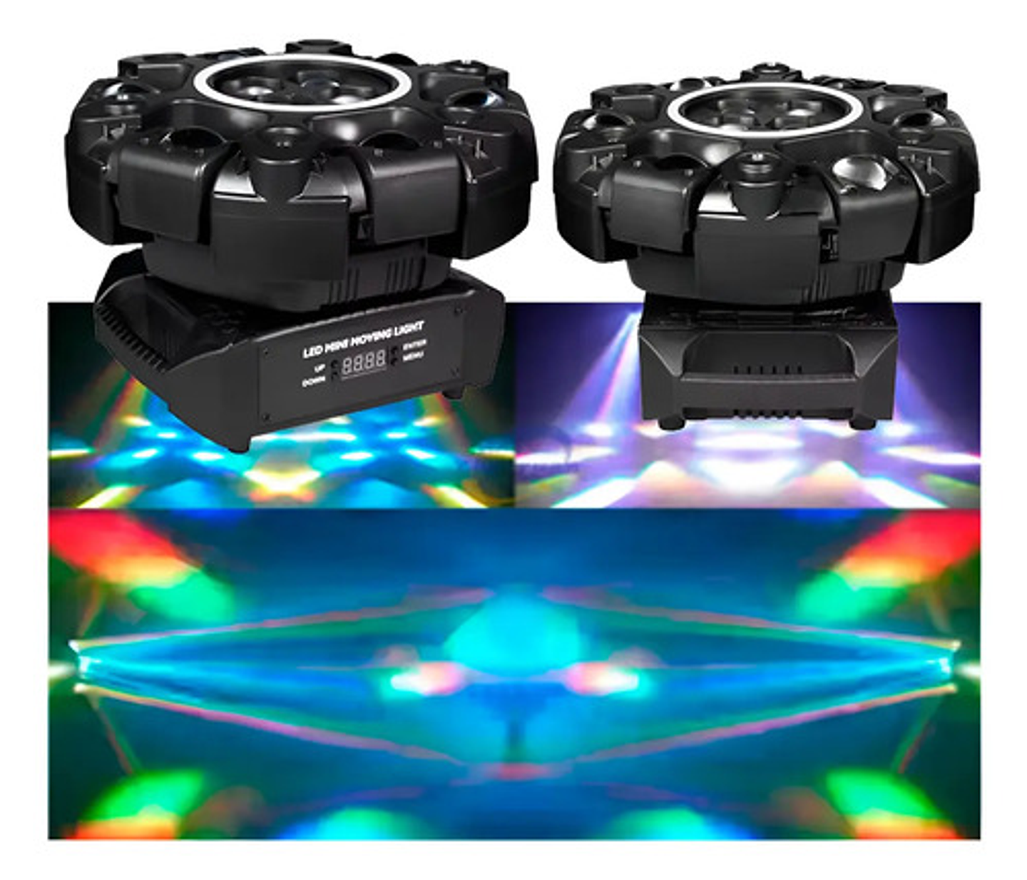 Luz Led Móvil Profesional 6 Lentes Rgb Dmx Escenario Fiesta 1