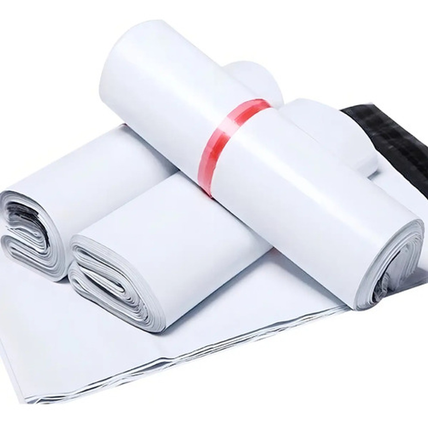 X100 Bolsas Courier Embalaje Blanca Autoadhesivo 25x35cm 5