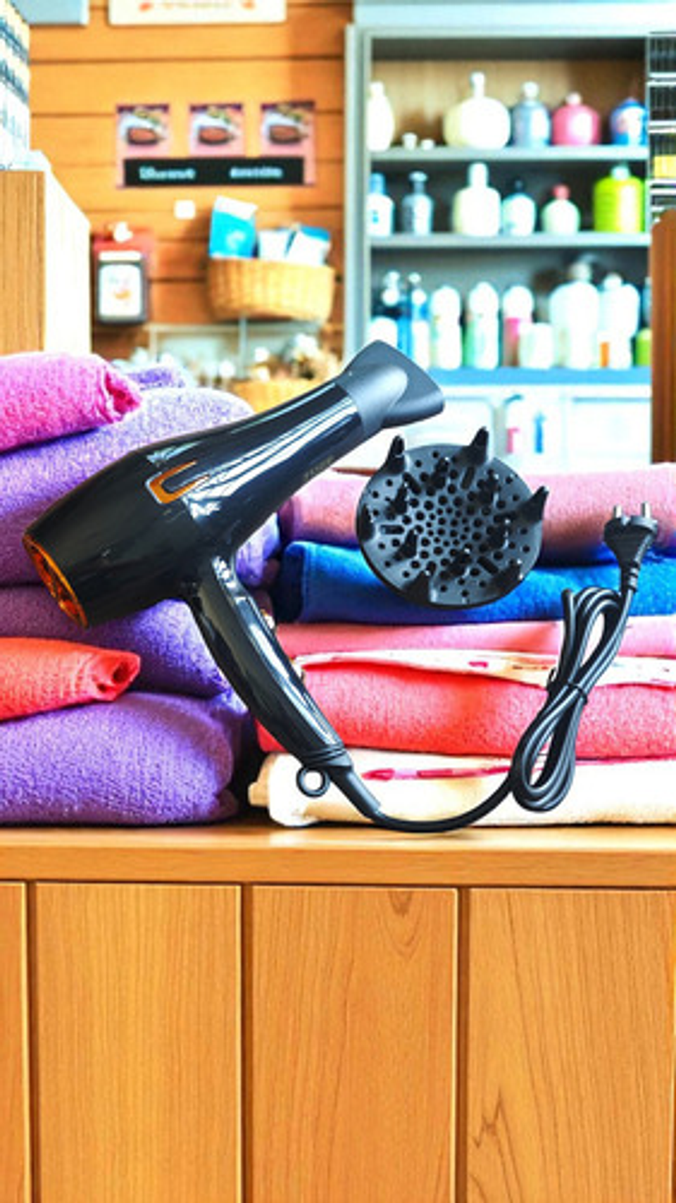 Secador De Pelo Profesional 3500w Con Difusor Y Boquilla Negro 3