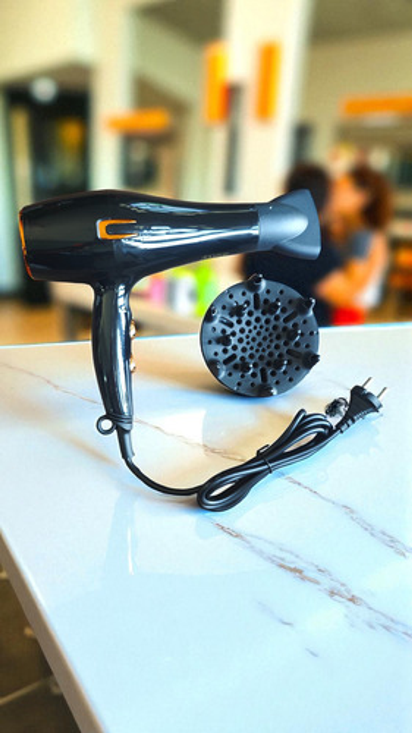 Secador De Pelo Profesional 3500w Con Difusor Y Boquilla Negro 4