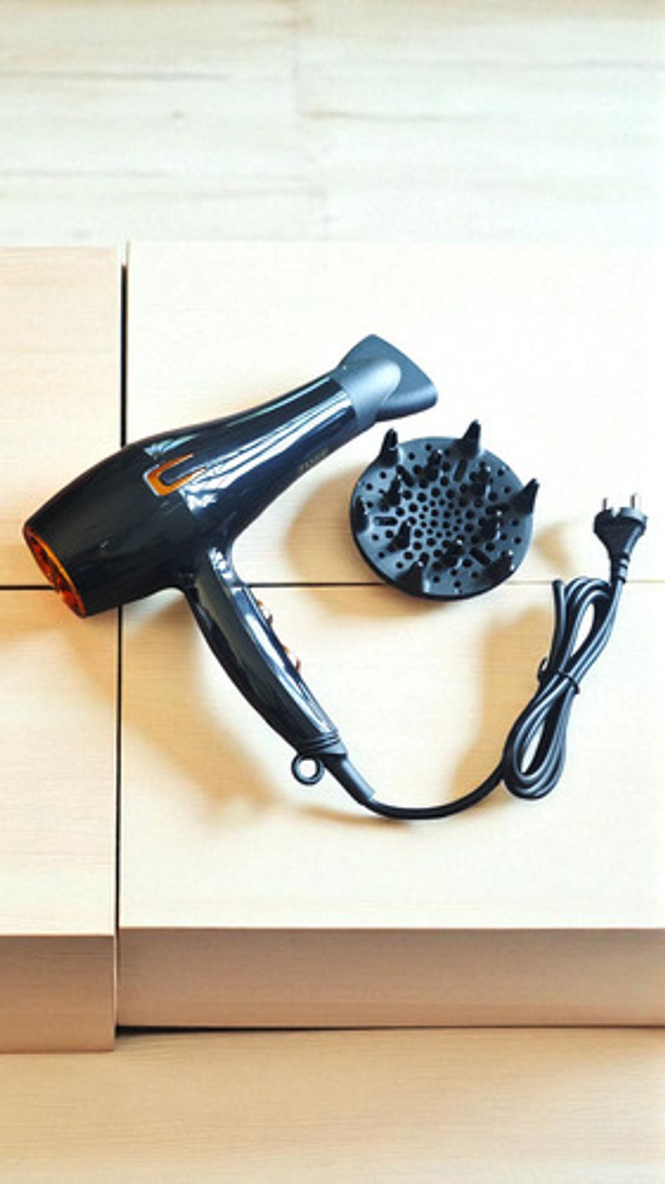 Secador De Pelo Profesional 3500w Con Difusor Y Boquilla Negro 3