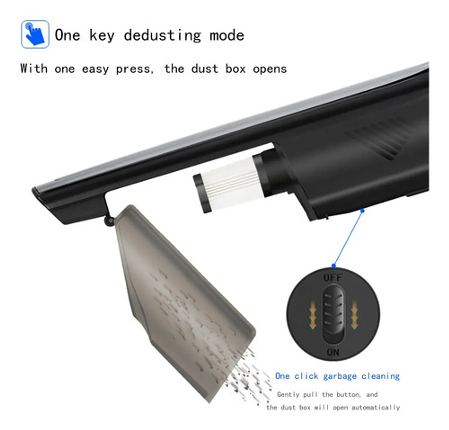 Aspiradora Auto 12v Con Cable 4500pa Potente Y Compacta 6