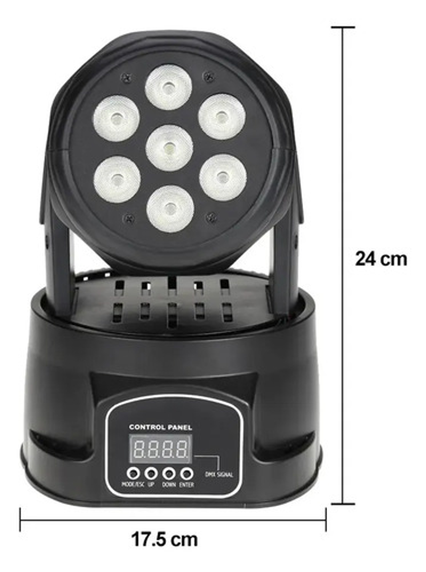 Luz Led Cabezal Móvil 7x10w Rgbw Dmx Mini Spot Escenario 2