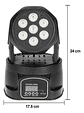 Luz Led Cabezal Móvil 7x10w Rgbw Dmx Mini Spot Escenario - Miniatura 2