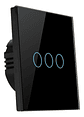 Interruptor Táctil Vidrio Templado 3 Botones Negro - Miniatura 11
