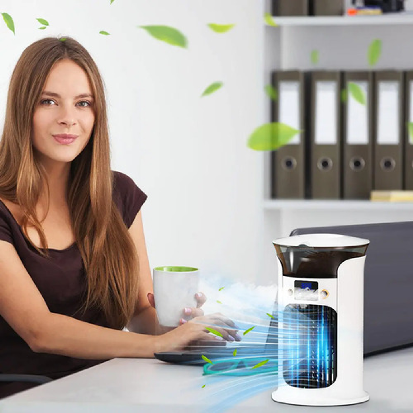 Refrigerador Doméstico Pequeño, Mini Humidificador De Escrit 9