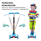 Scooter Infantil 3 Ruedas Ajustable Con Luces Reforzado Azul Claro - Miniatura 7