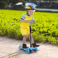 Scooter Infantil 3 Ruedas Ajustable Con Luces Reforzado Azul Claro - Miniatura 9