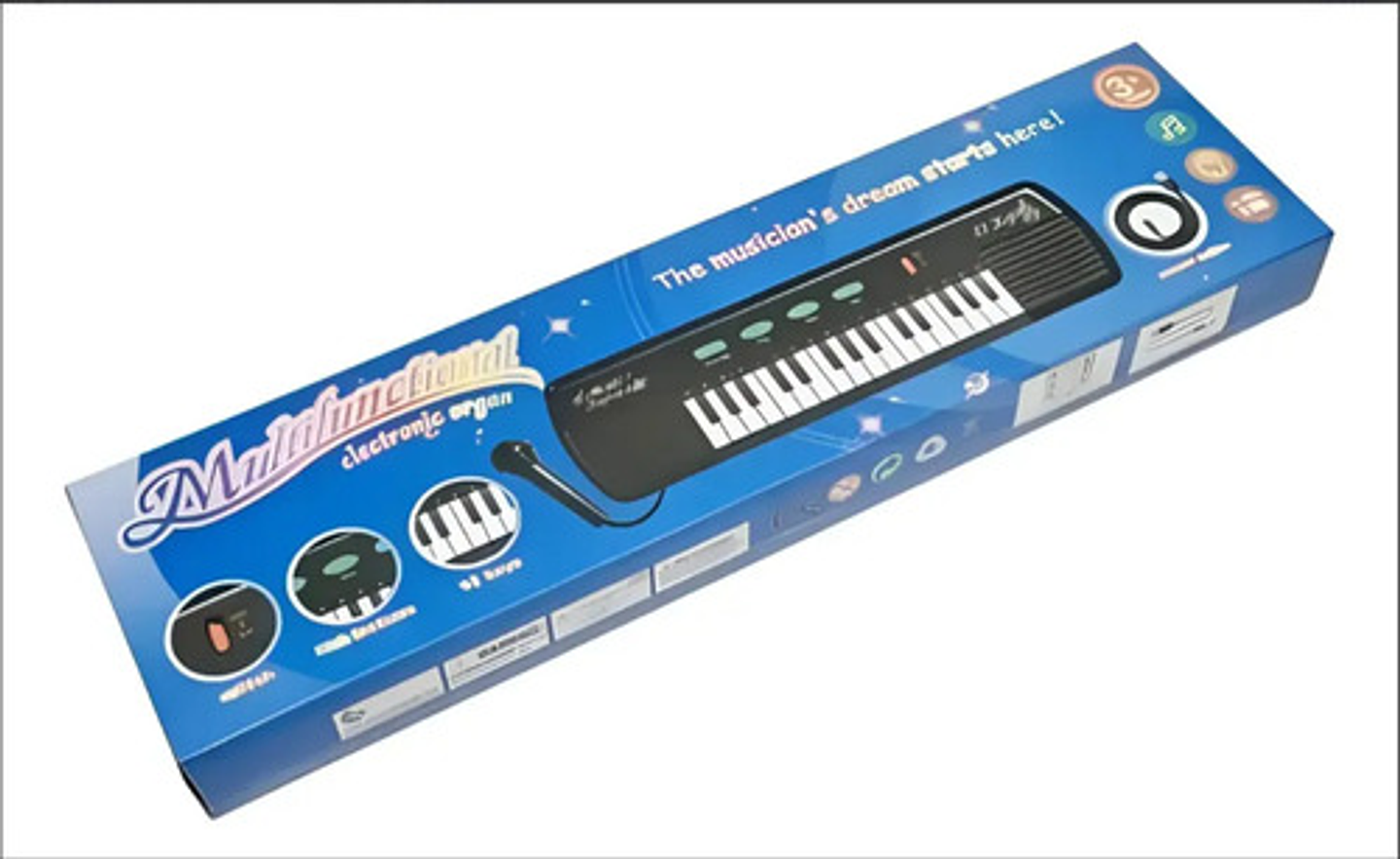 Teclado Electrónico Infantil 31 Teclas Con Micrófono Y Cable 4