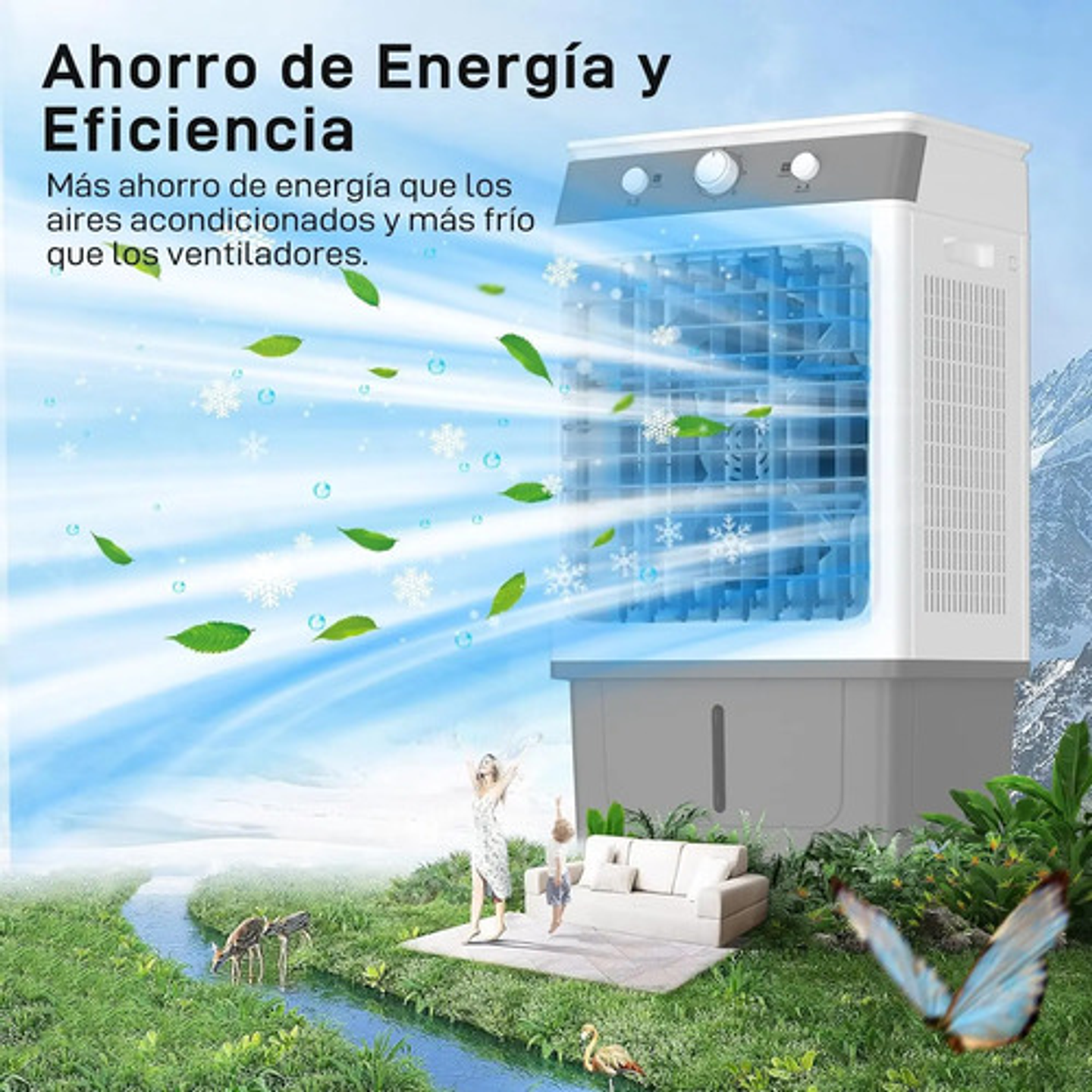 Enfriador Evaporativo De Aire Industrial 5500m2/h 40litros 9