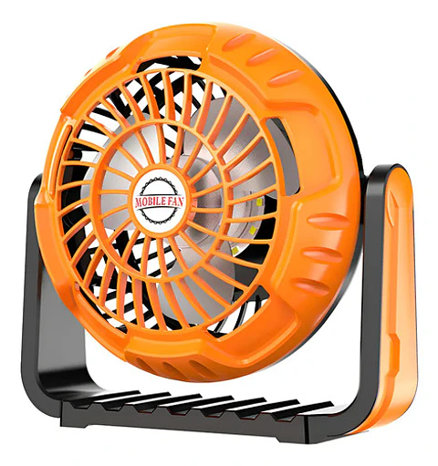 Mini Ventilador Portátil Luz Led Camping Aire Ajustable