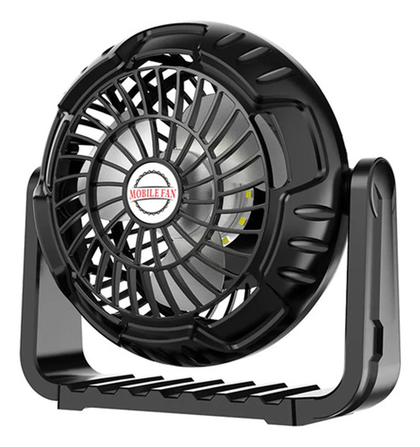 Mini Ventilador Portátil Luz Led Camping Aire Ajustable 4