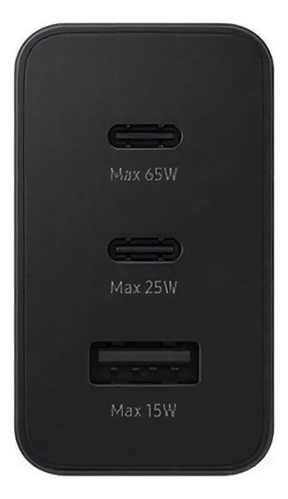 Cargador Carga Super Rápida 65w Usb C + Usb + Negro 3