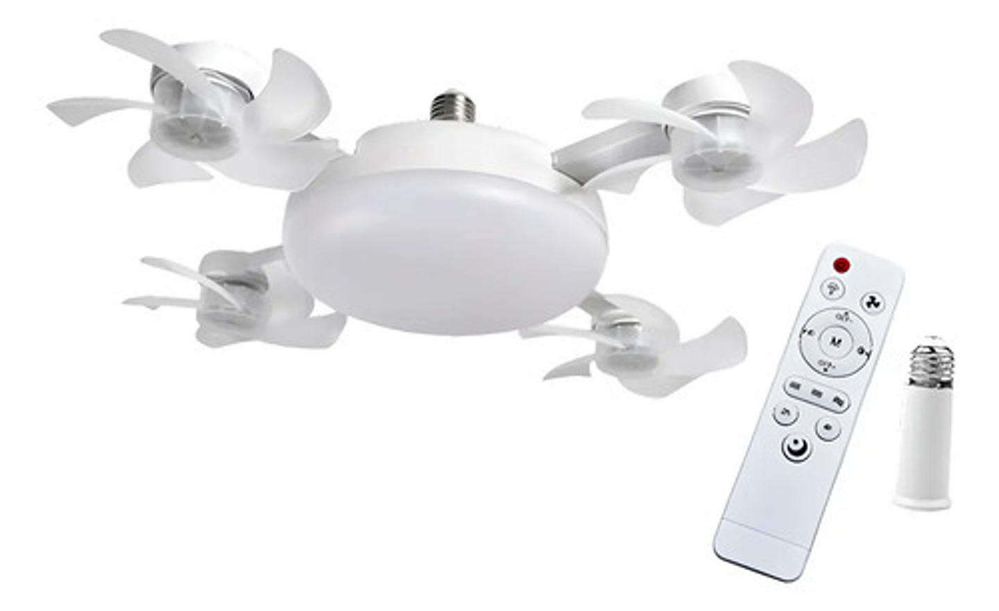 Ventilador Techo Dron 4 Luces Led 20  Control Inteligente 1