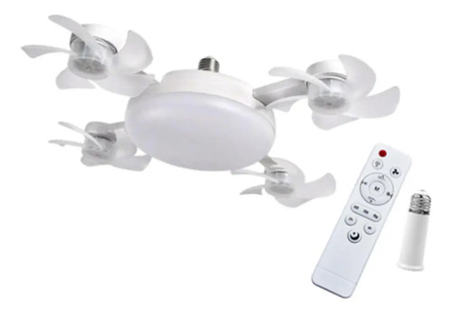 Ventilador Techo Dron 4 Luces Led 20  Control Inteligente 8