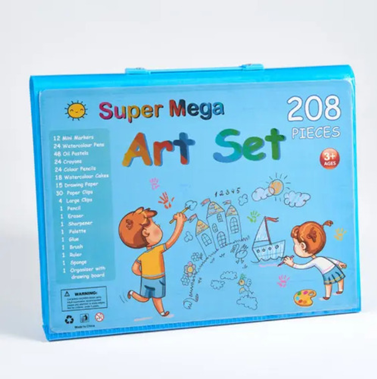 Maletín De Arte Infantil 208 Piezas Con Caballete Y Accesori 4