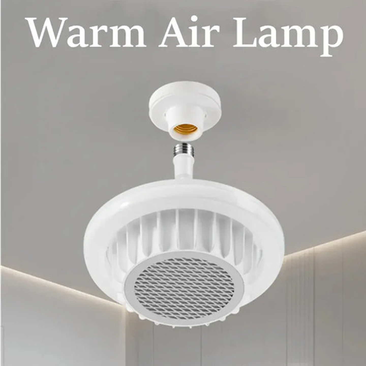 Lámpara Calefacción E27 Aire Caliente Con Control Remoto 3