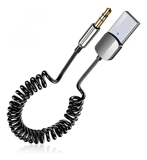 Adaptador Receptor Bluetooth 5.3 Para Auto Con Aux 3.5mm Y Usb Vidvie Cb502