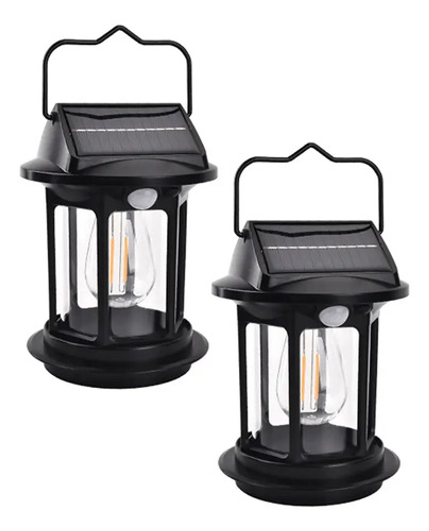 Linterna Solar Recargable Usb Thek Jd-7801 Led Sensor Movimiento Acampar Negro 1