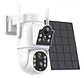 Cámara Solar Exteriores  Fhd Inalámbrica Dual Lente 360grado - Miniatura 1
