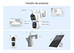Cámara Solar Exteriores  Fhd Inalámbrica Dual Lente 360grado - Miniatura 2