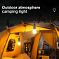 X4 Lampara Solar Usb Camping Ampolleta Led Recargable Negro - Miniatura 5