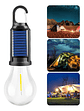 X4 Lampara Solar Usb Camping Ampolleta Led Recargable Negro - Miniatura 9