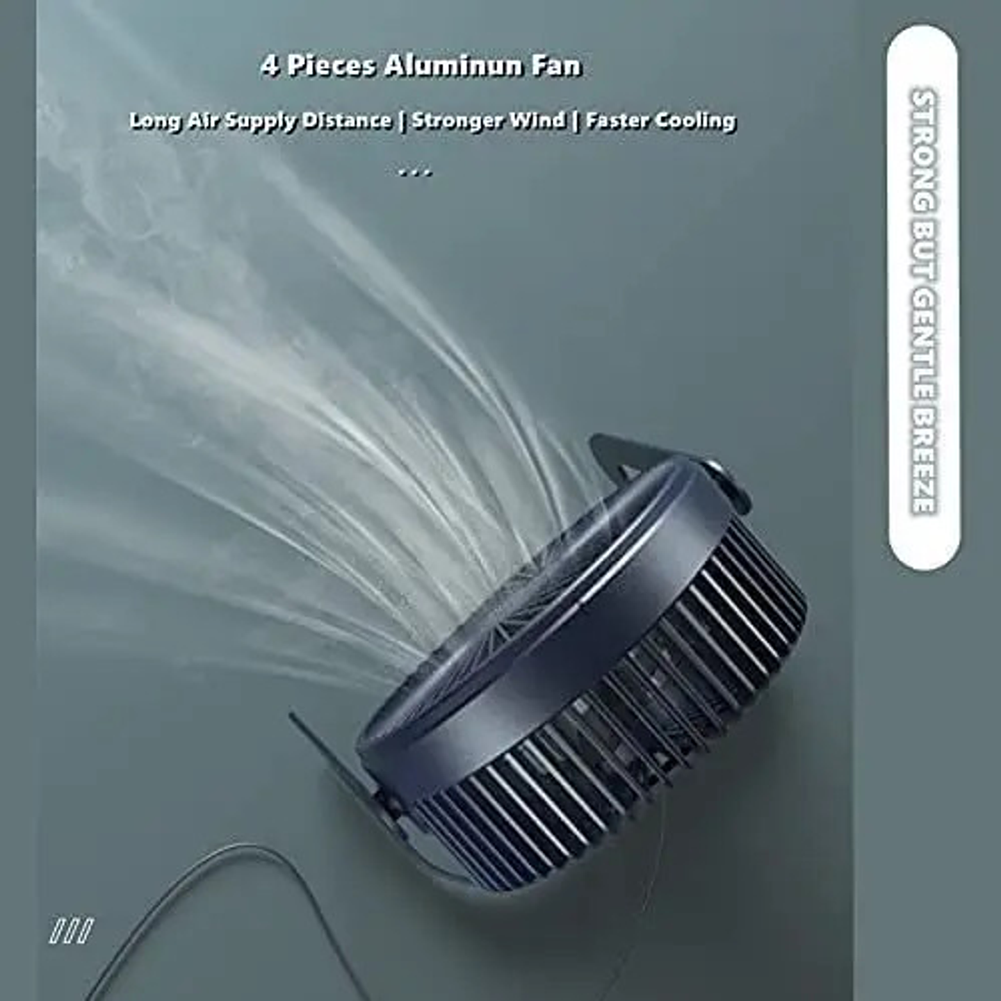 Mini Ventilador De Mesa Usb 6 Silencioso Portátil Ideal Turquesa 6