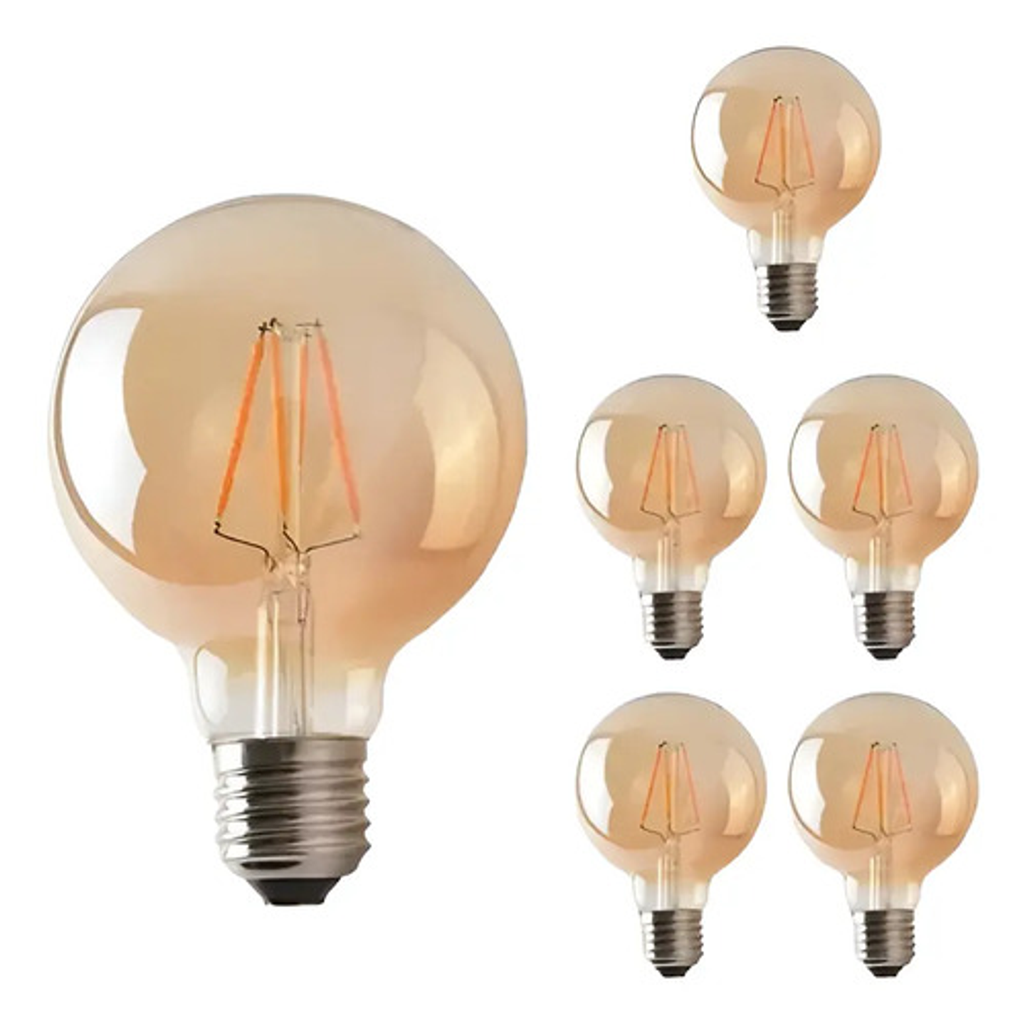 Ampolleta Led G80 Globo Vintage Filamento Retro 8w E27 2700k 3