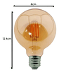 Ampolleta Led G80 Globo Vintage Filamento Retro 8w E27 2700k - Miniatura 6